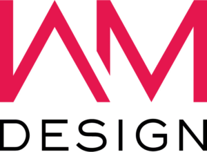 IAM design logo rojo y negro