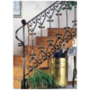escaleras con barandilla de metal negro forjado Gonzato